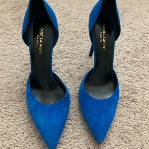 Electric Blue YSL Heels